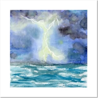 Storm in Watercolour Posters and Art